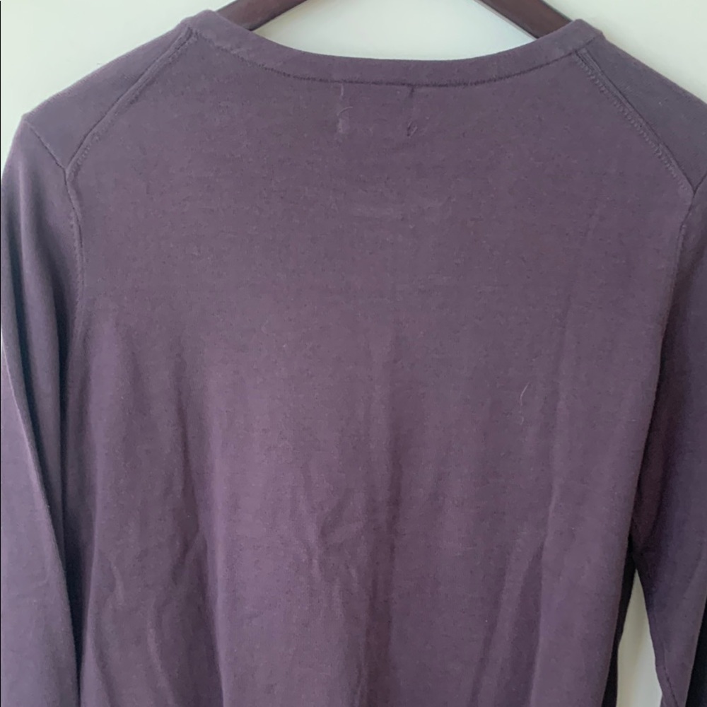 Lands' End Women's Dark Purple Sweater - Picture 4 of 11